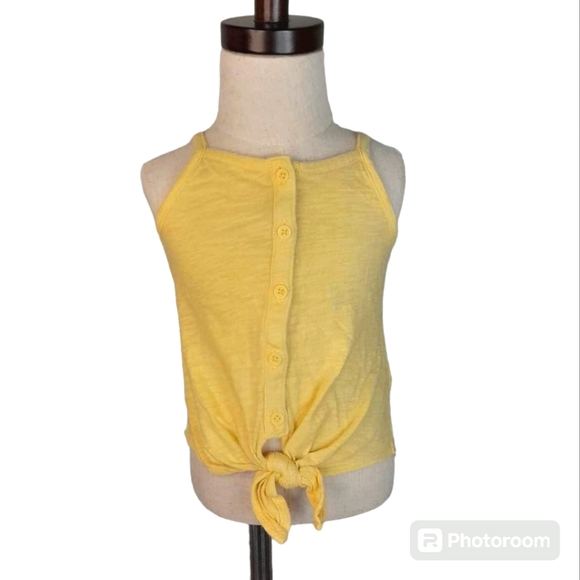 🛍 Old Navy Yellow 18-24 Month Baby Girl Tie Front Tank Top - Picture 1 of 6